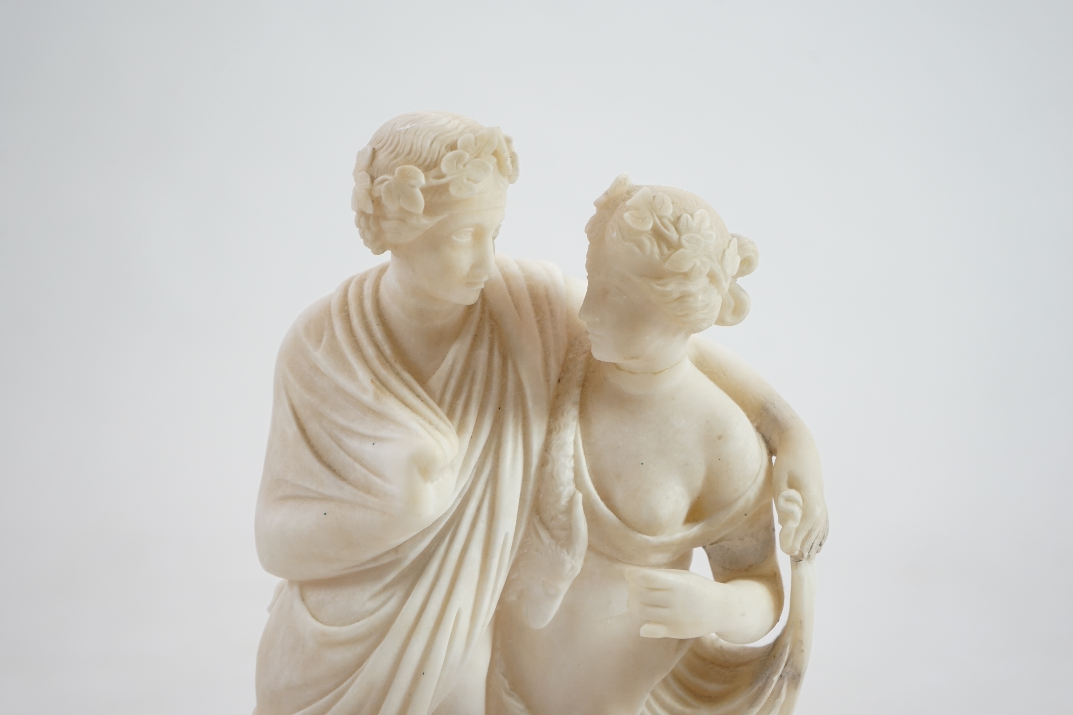 After the antique, an Italian alabaster group of Bacchus and Ariadne